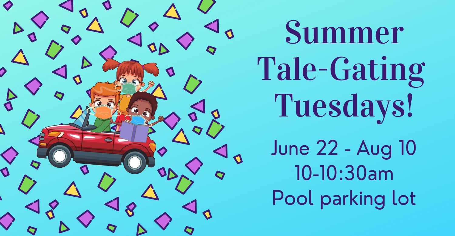 Icon for tale-gating storytime; Kids in a car.