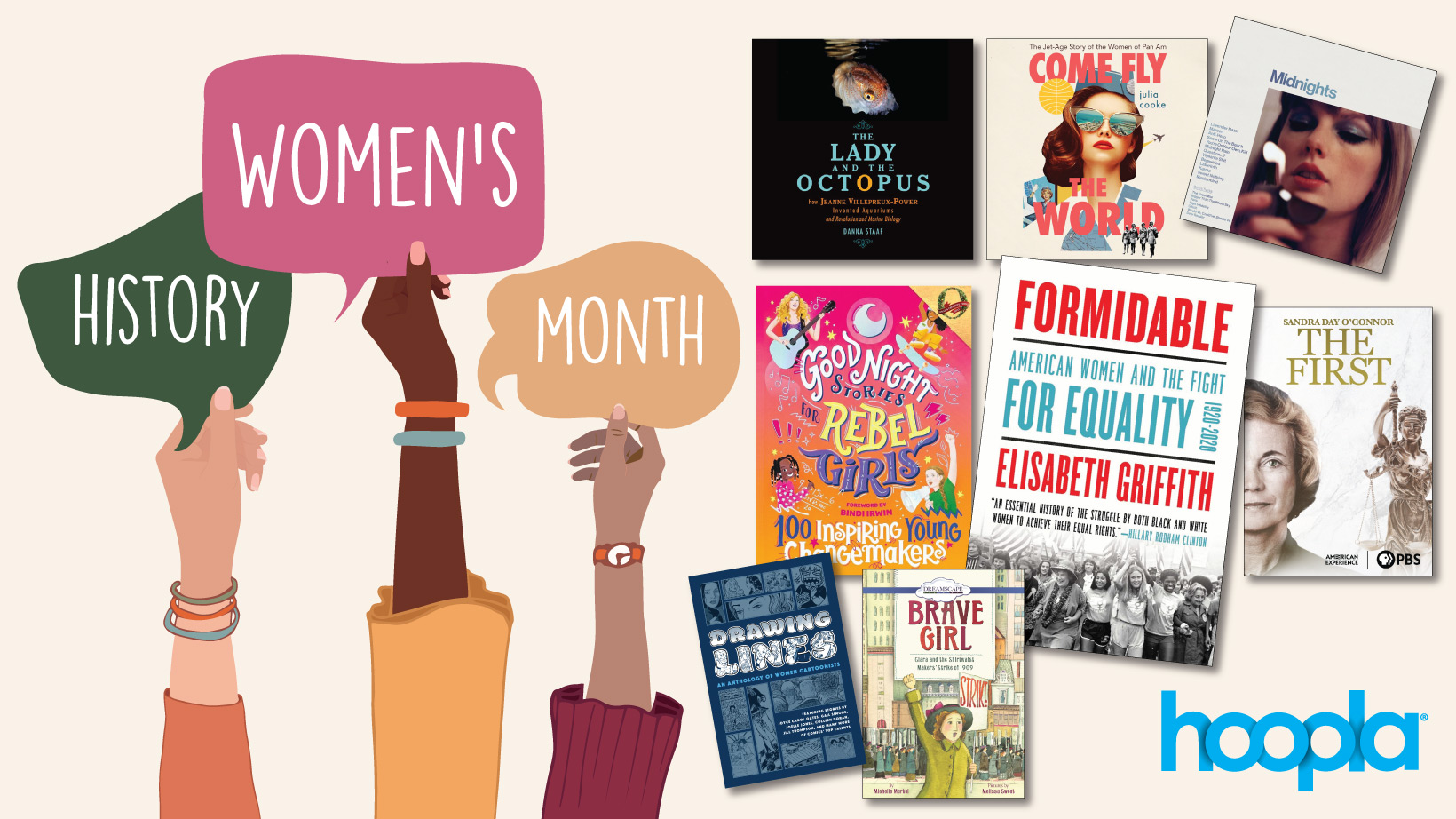 Women's history month on hoopla