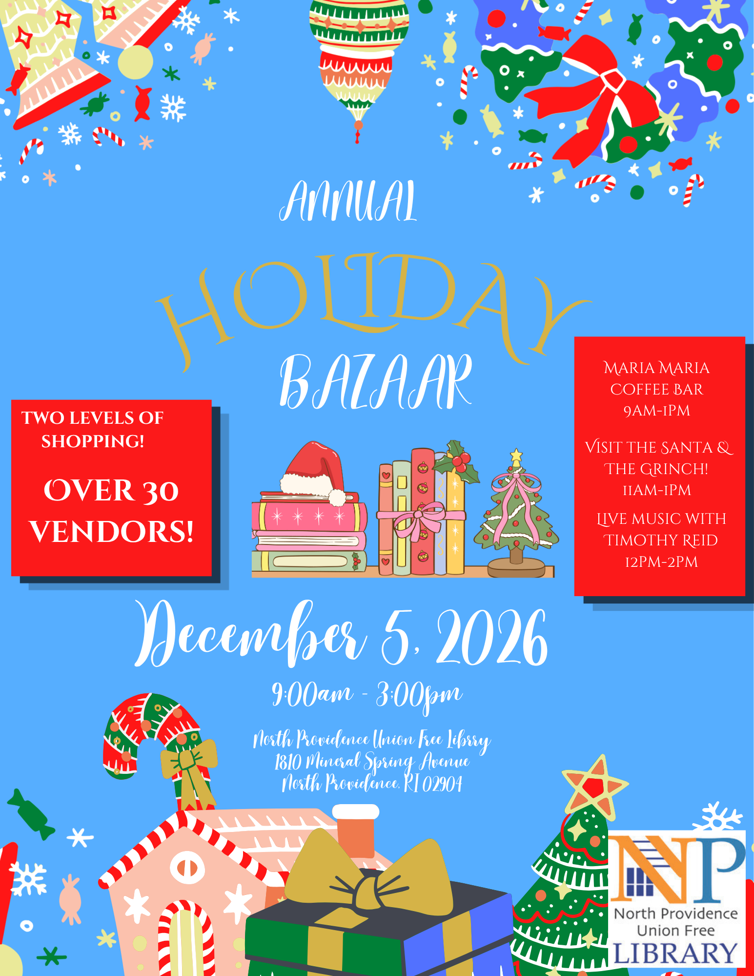 Annual Holiday Bazaar Saturday, December 5th 2026