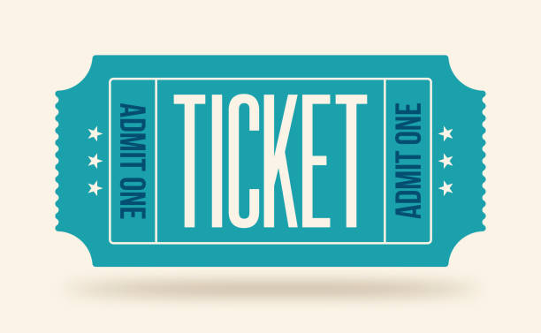 Ticket with words ticket admit one