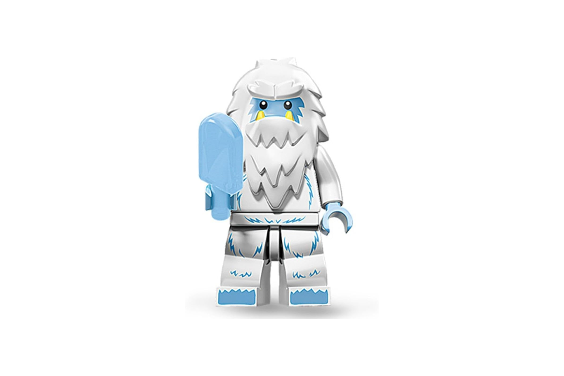 Lego yeti eating a popsicle.