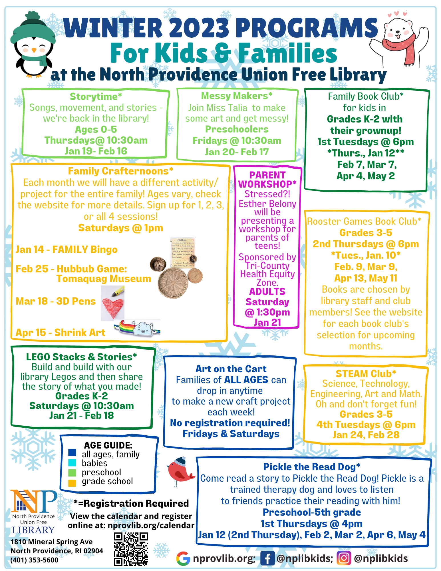 Winter program flyer
