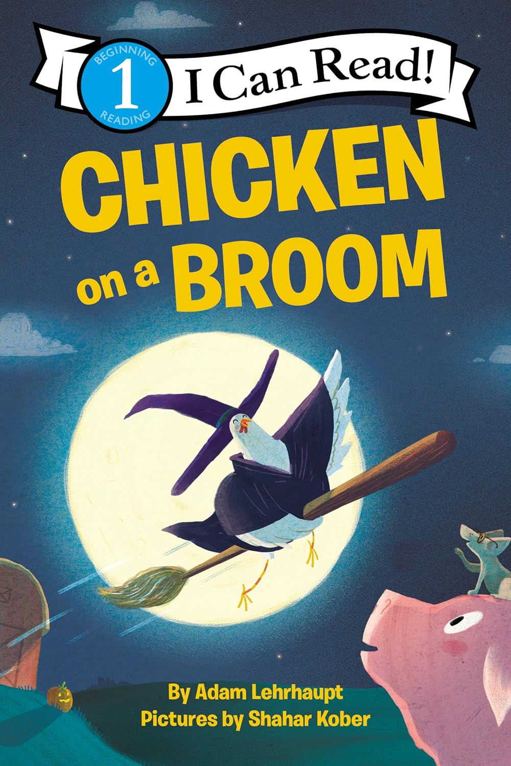 Book Cover for "Chicken on a Broom" by Adam Lehrhaupt