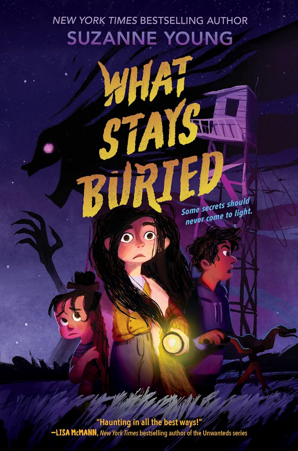 Book cover for "What Stays Buried" by Suzanne Young