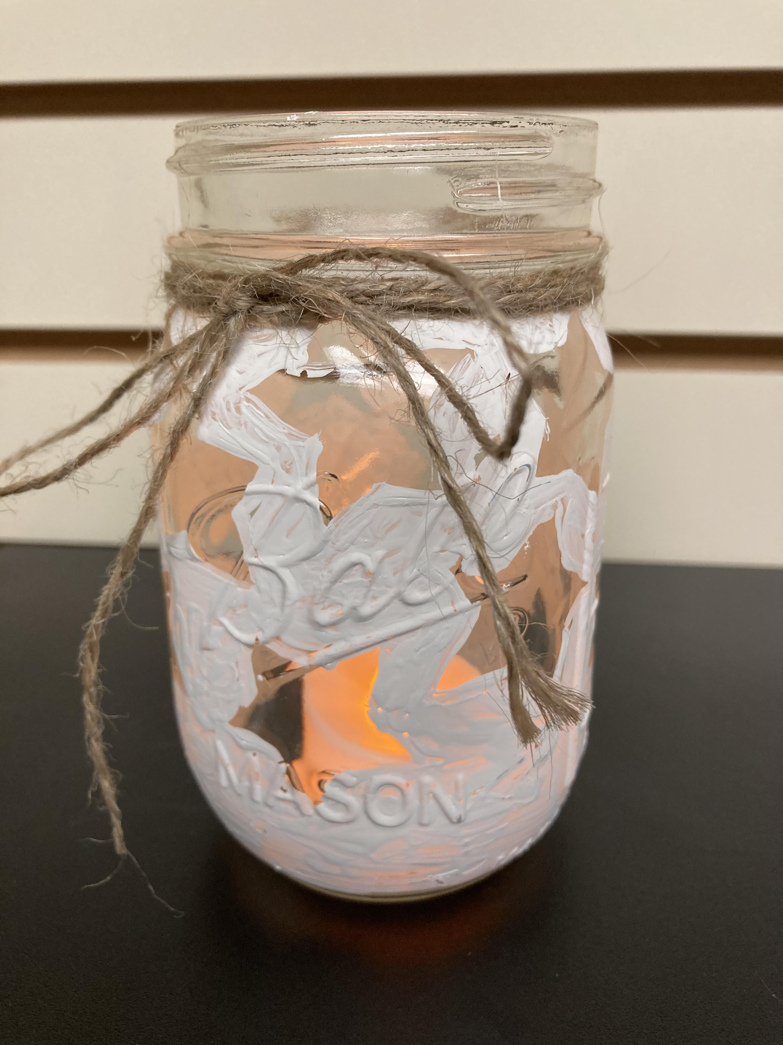 Painted Rustic Jar