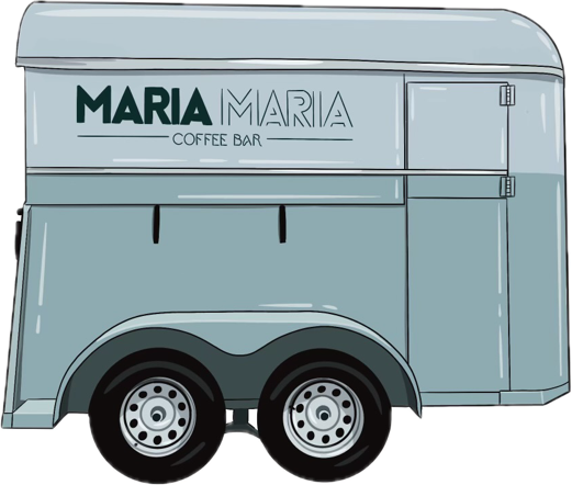 maria maria coffee truck logo