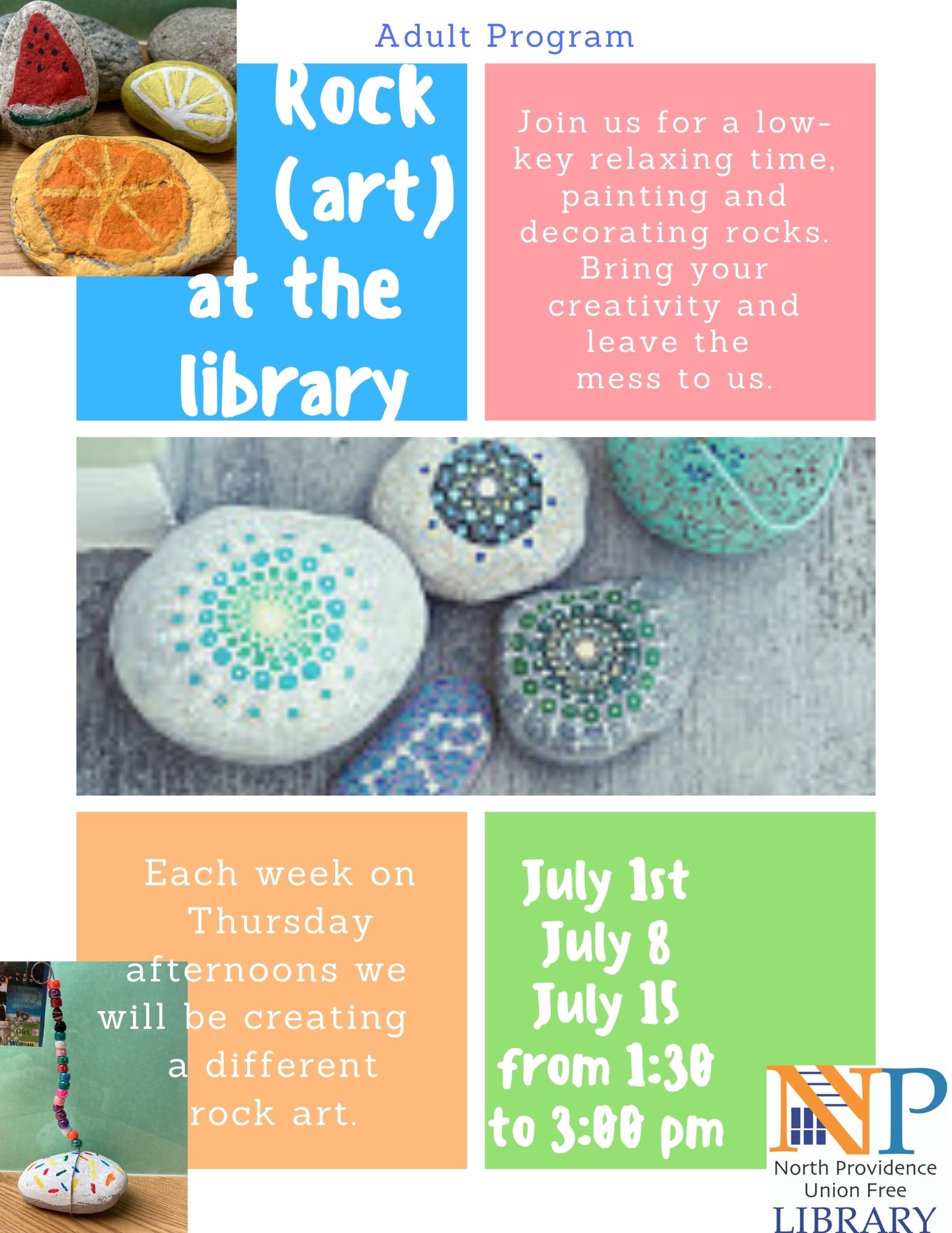 Rock (art) at the library