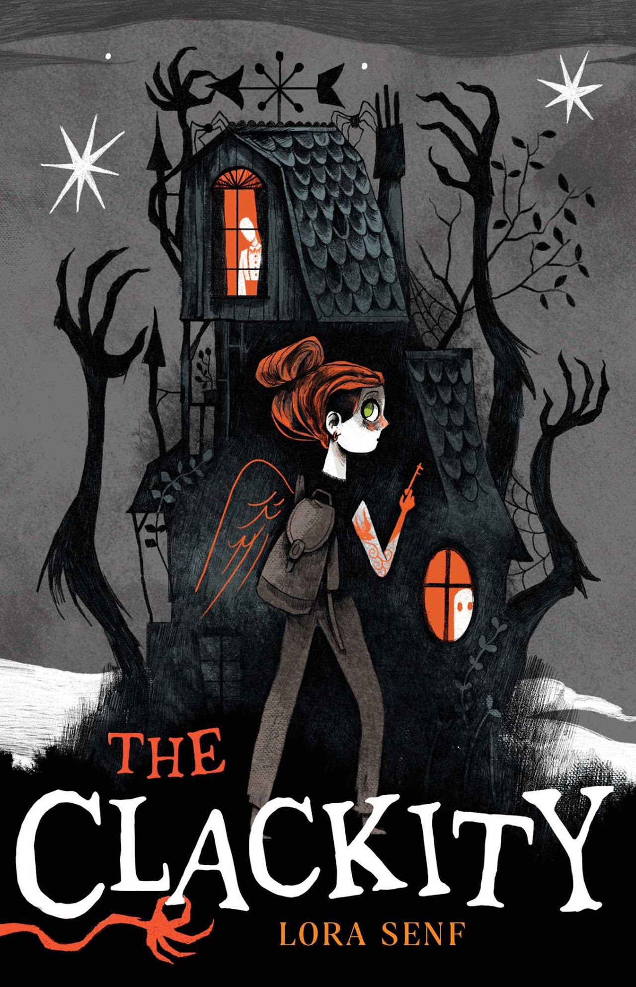 Book Cover of "The Clackity" by Lora Senf.