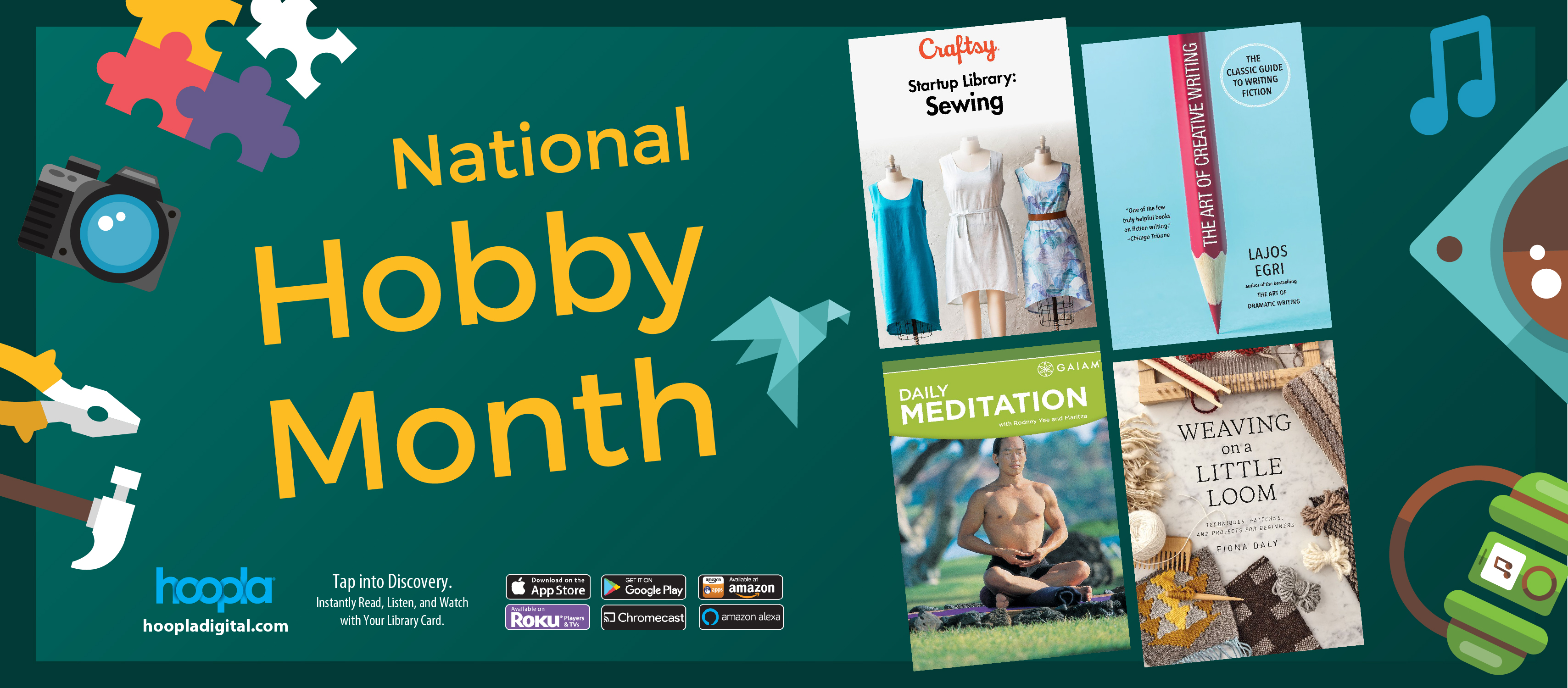 Hobby month on hoopla