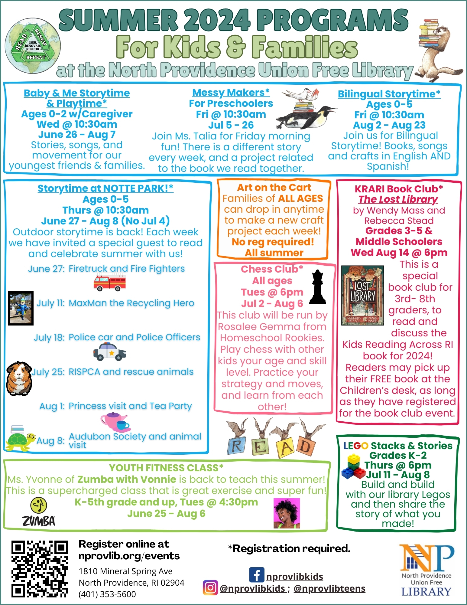 Information about summer kids' programs