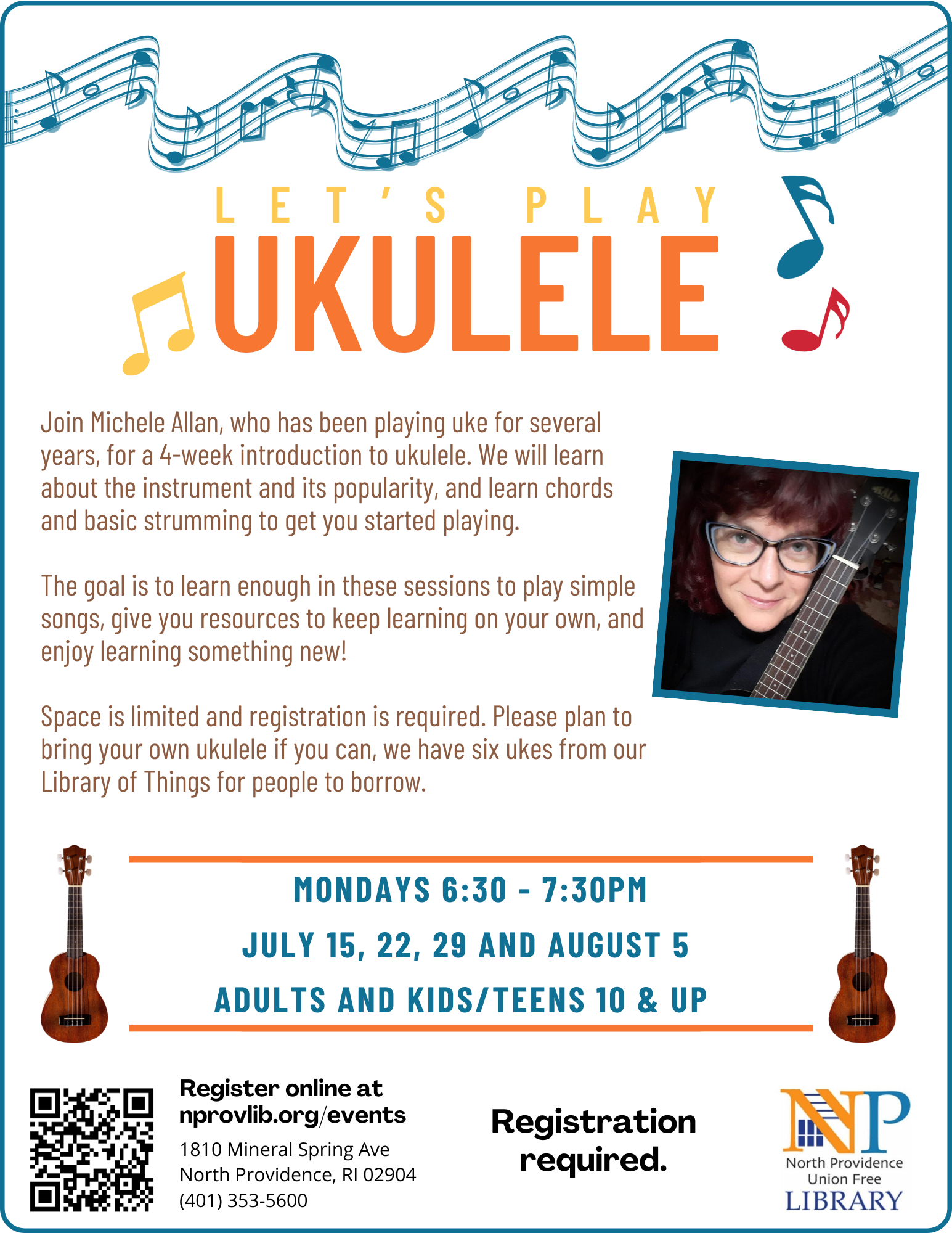 Information about the ukulele class.