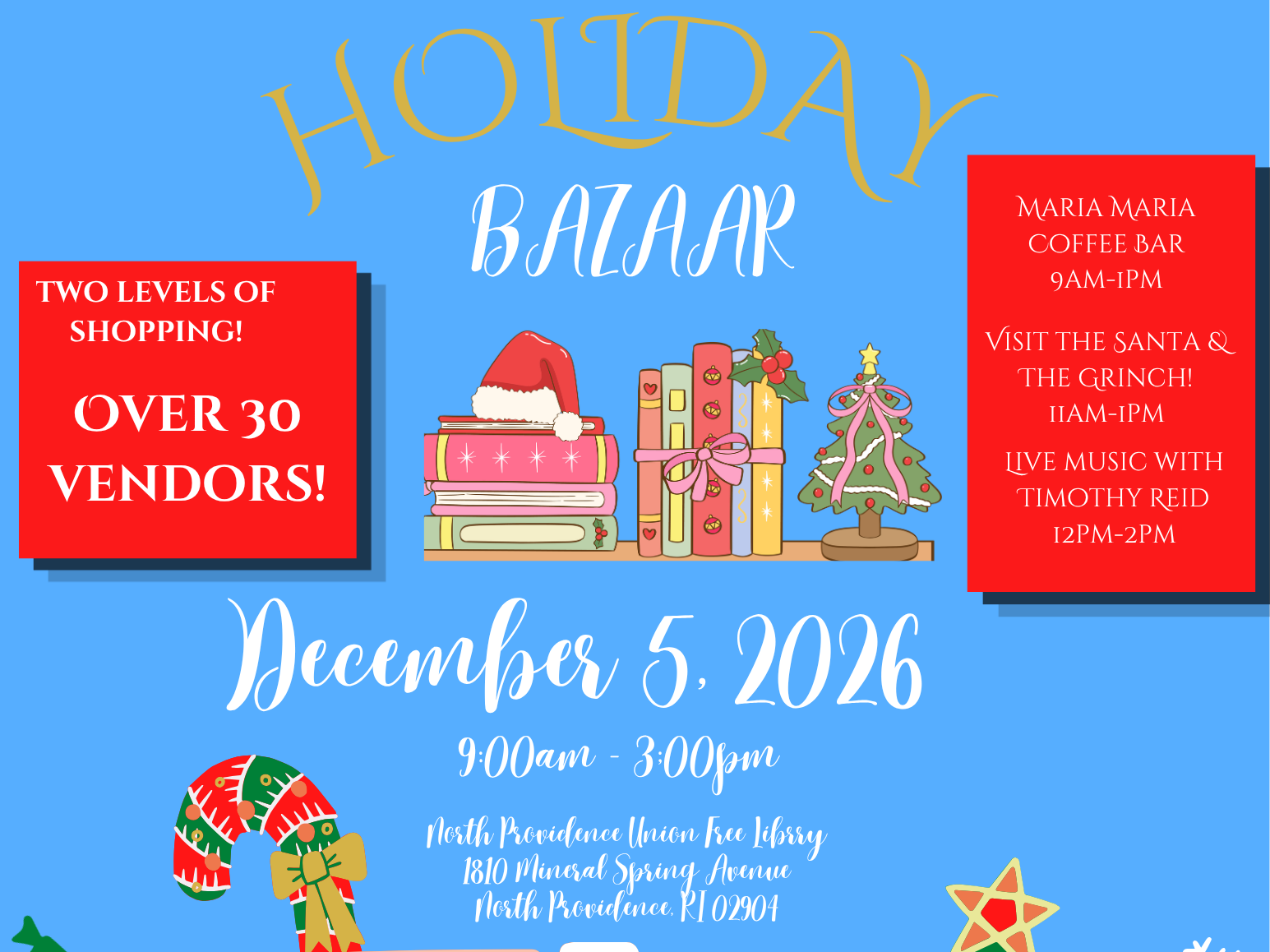 Annual Holiday Bazaar Saturday, December 5th 2026