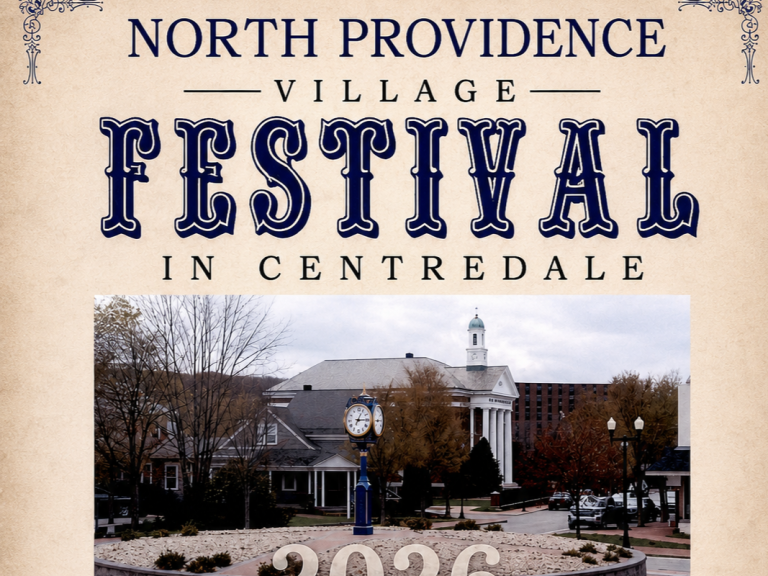 North Providence Village Festival Food, Fun, Vendors, Live music Friday September 11th 4pm-10pm, Saturday, September 12th 12pm-10pm, Sunday, September 13th 12pm-6pm