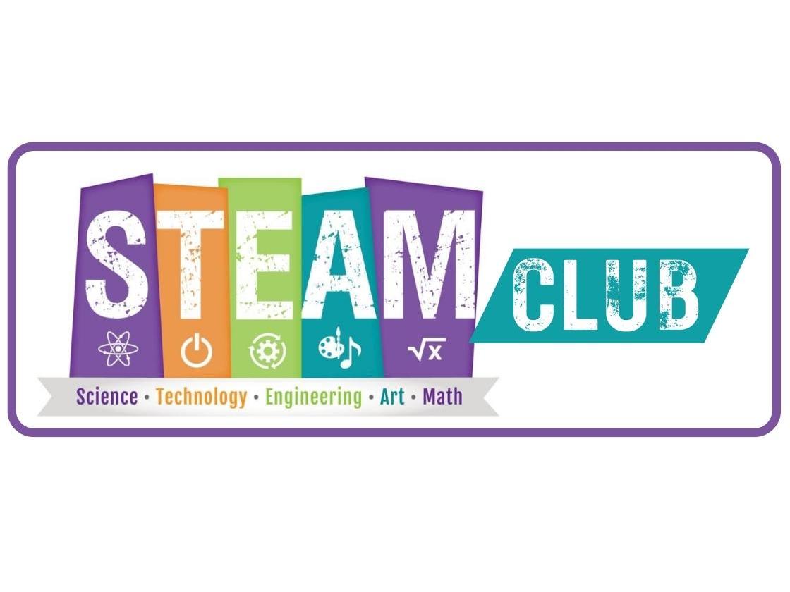 STEAM (Science, Technology, Engineering, Art, Math) Club logo.