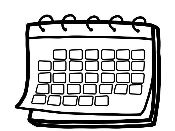 calendar page blank