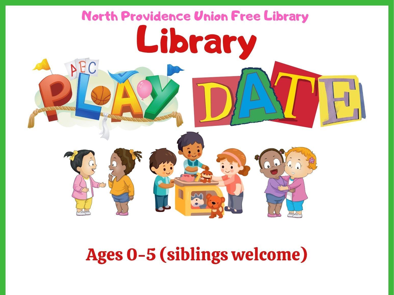 Flyer for Library Playdate