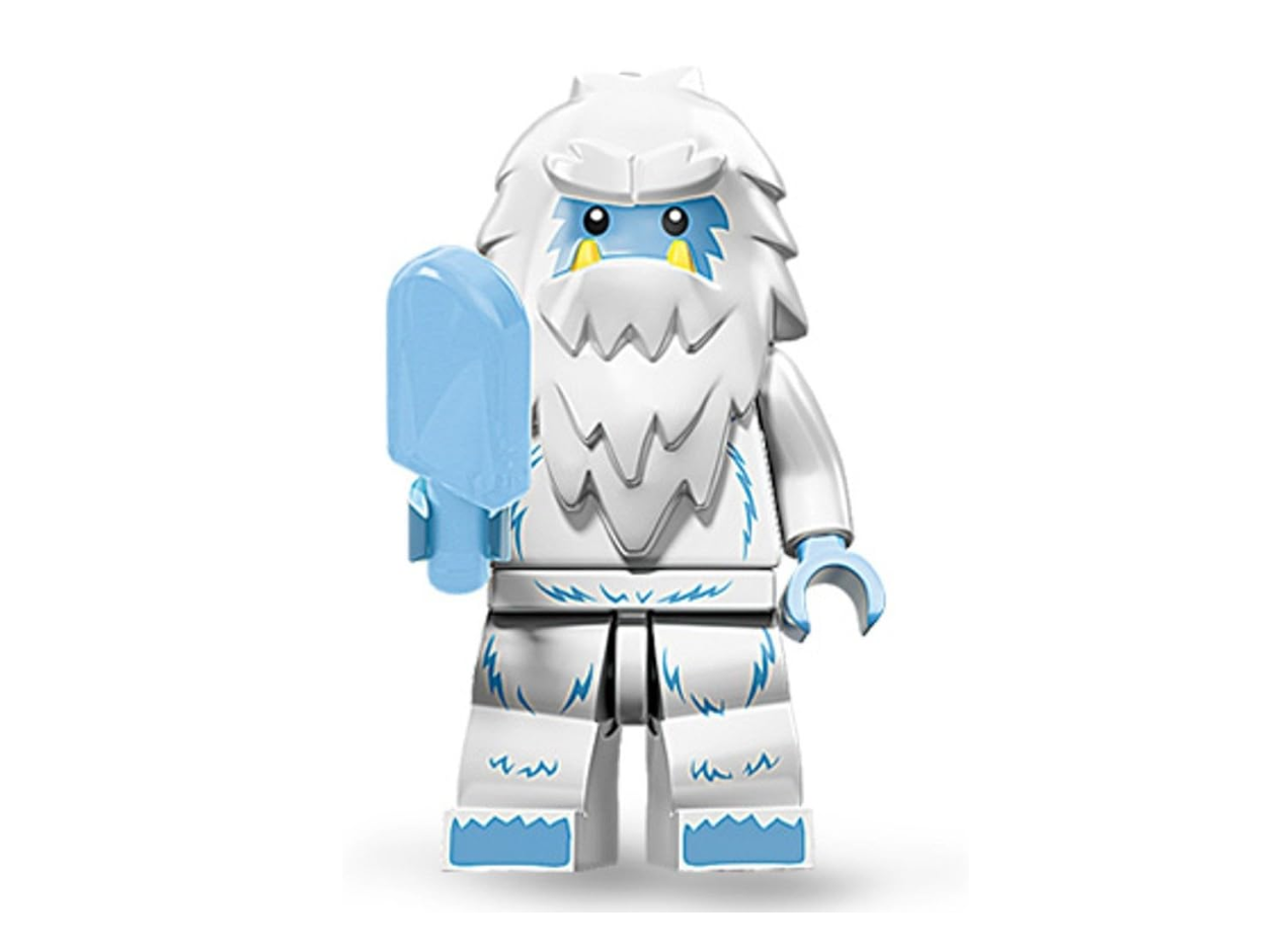 Lego yeti eating a popsicle.